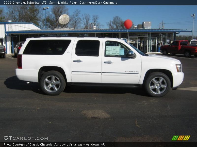 Summit White / Light Cashmere/Dark Cashmere 2011 Chevrolet Suburban LTZ