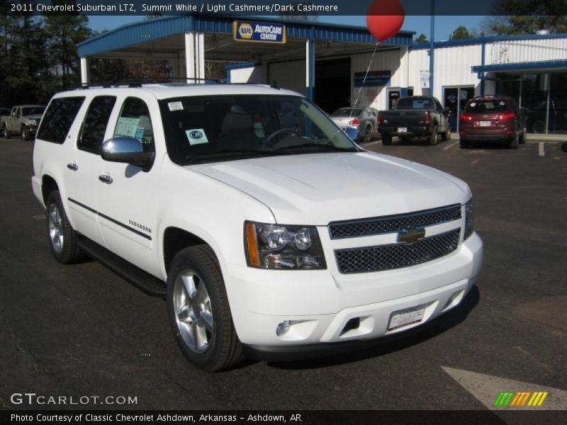 Summit White / Light Cashmere/Dark Cashmere 2011 Chevrolet Suburban LTZ