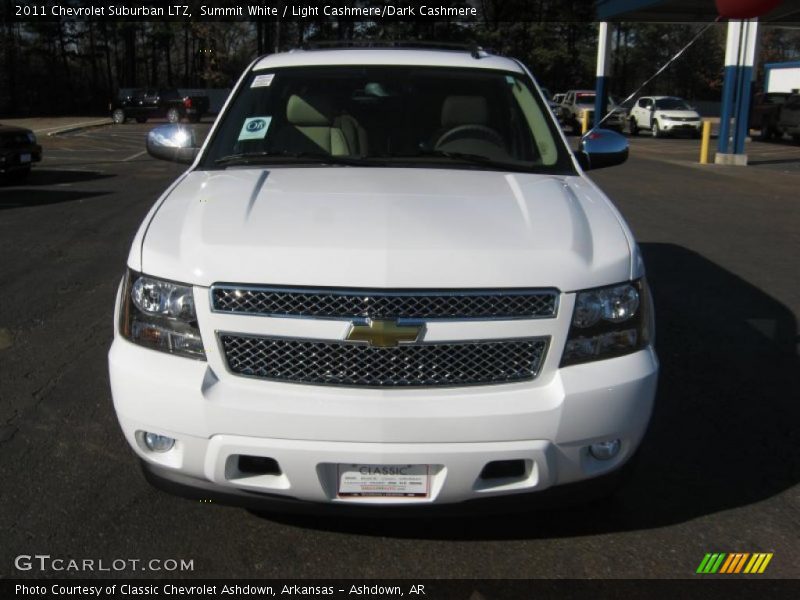 Summit White / Light Cashmere/Dark Cashmere 2011 Chevrolet Suburban LTZ