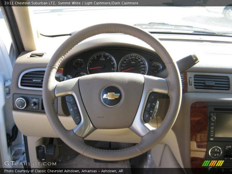 Summit White / Light Cashmere/Dark Cashmere 2011 Chevrolet Suburban LTZ
