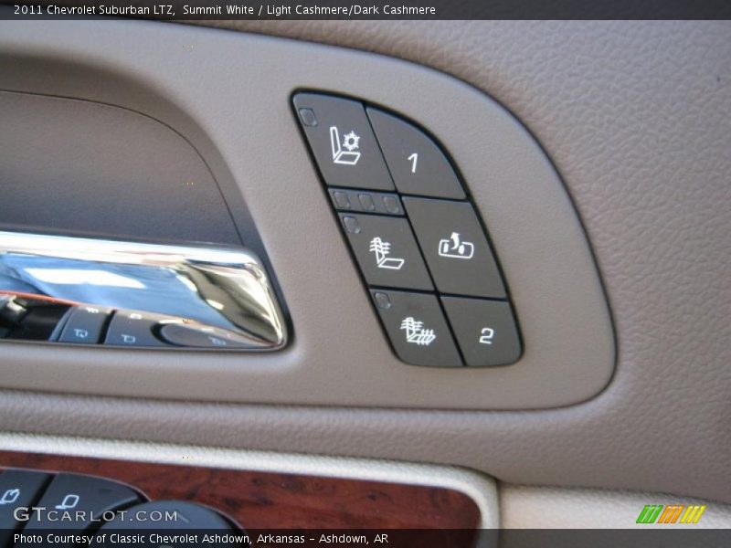 Summit White / Light Cashmere/Dark Cashmere 2011 Chevrolet Suburban LTZ
