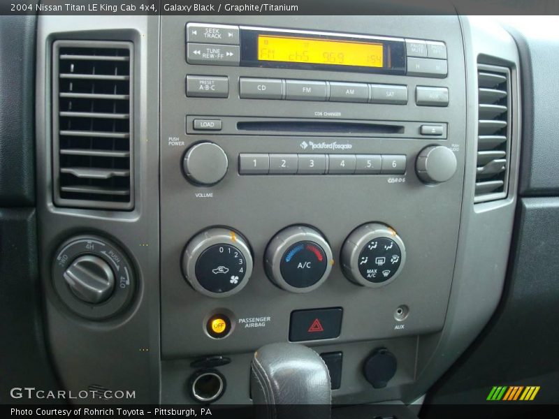 Galaxy Black / Graphite/Titanium 2004 Nissan Titan LE King Cab 4x4