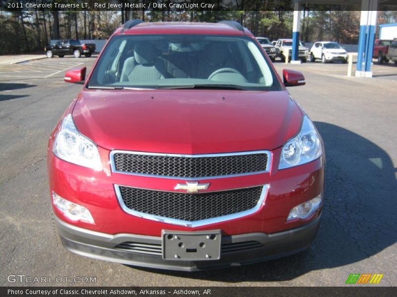 Red Jewel Metallic / Dark Gray/Light Gray 2011 Chevrolet Traverse LT