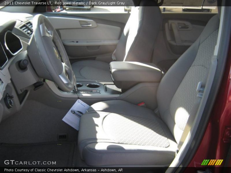 Red Jewel Metallic / Dark Gray/Light Gray 2011 Chevrolet Traverse LT