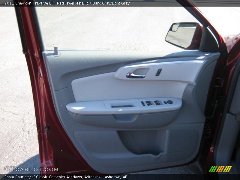 Red Jewel Metallic / Dark Gray/Light Gray 2011 Chevrolet Traverse LT