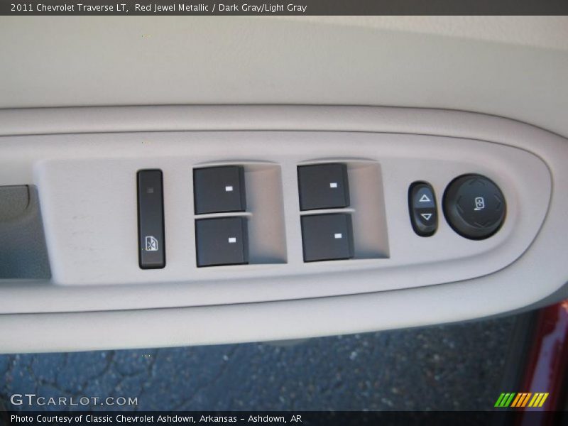 Red Jewel Metallic / Dark Gray/Light Gray 2011 Chevrolet Traverse LT