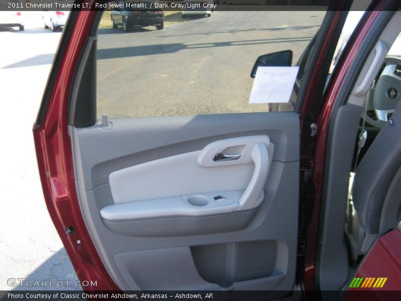 Red Jewel Metallic / Dark Gray/Light Gray 2011 Chevrolet Traverse LT