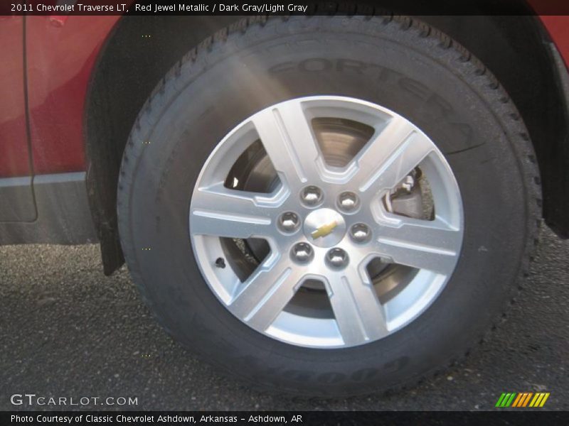 Red Jewel Metallic / Dark Gray/Light Gray 2011 Chevrolet Traverse LT