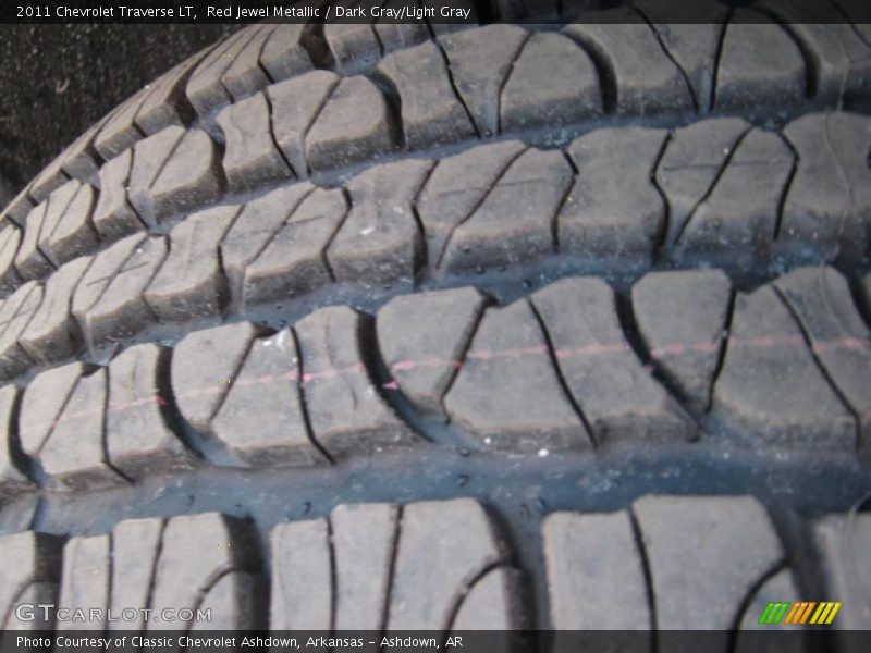 Red Jewel Metallic / Dark Gray/Light Gray 2011 Chevrolet Traverse LT