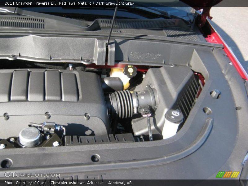 Red Jewel Metallic / Dark Gray/Light Gray 2011 Chevrolet Traverse LT