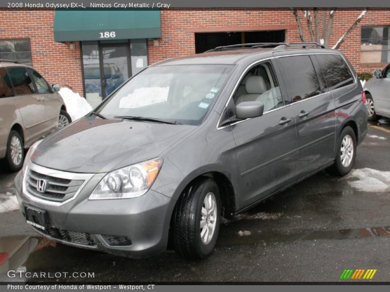 Nimbus Gray Metallic / Gray 2008 Honda Odyssey EX-L