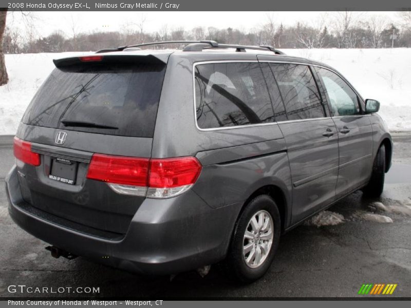 Nimbus Gray Metallic / Gray 2008 Honda Odyssey EX-L