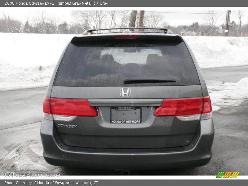 Nimbus Gray Metallic / Gray 2008 Honda Odyssey EX-L