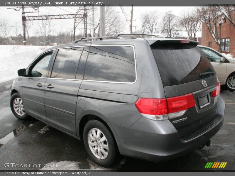 Nimbus Gray Metallic / Gray 2008 Honda Odyssey EX-L