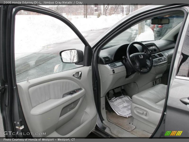 Nimbus Gray Metallic / Gray 2008 Honda Odyssey EX-L
