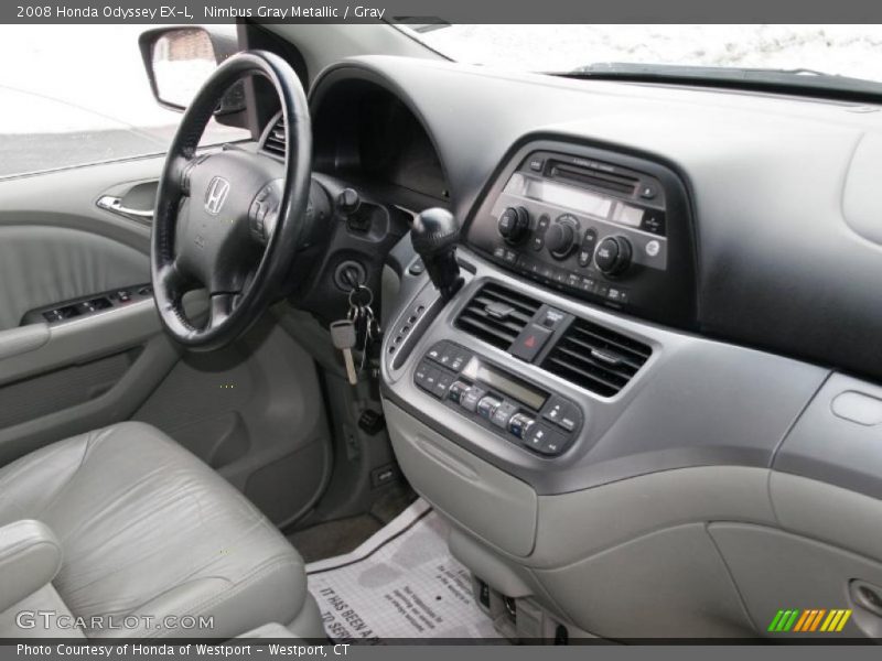 Nimbus Gray Metallic / Gray 2008 Honda Odyssey EX-L