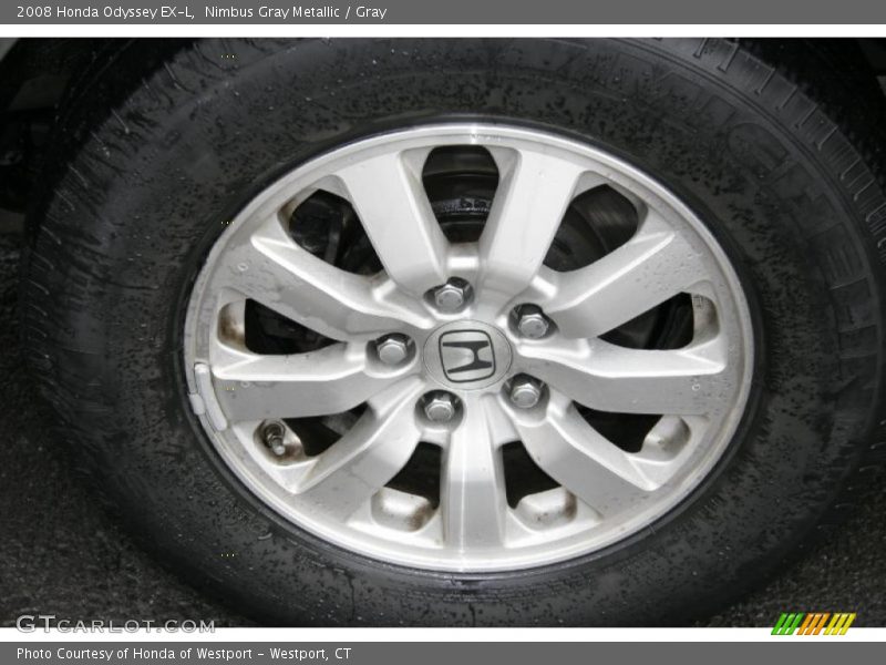 Nimbus Gray Metallic / Gray 2008 Honda Odyssey EX-L