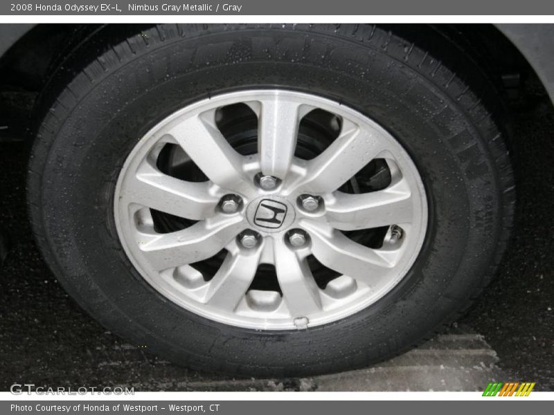 Nimbus Gray Metallic / Gray 2008 Honda Odyssey EX-L