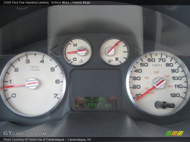 Oxford White / Pebble Beige 2006 Ford Five Hundred Limited