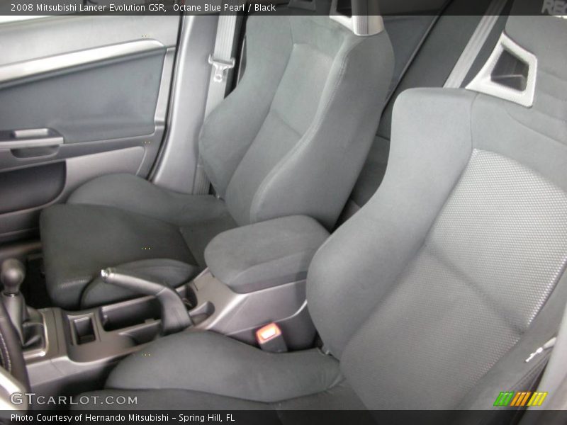 Octane Blue Pearl / Black 2008 Mitsubishi Lancer Evolution GSR