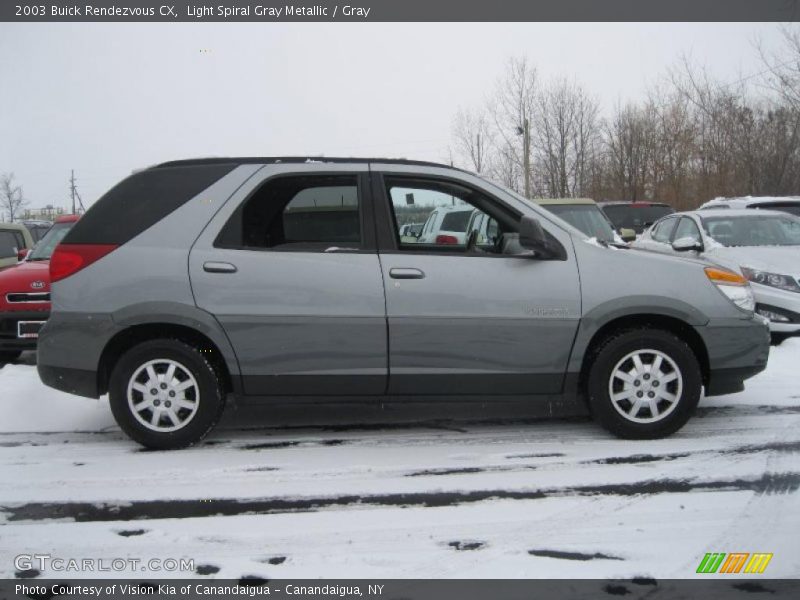 Light Spiral Gray Metallic / Gray 2003 Buick Rendezvous CX