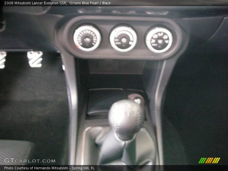Octane Blue Pearl / Black 2008 Mitsubishi Lancer Evolution GSR
