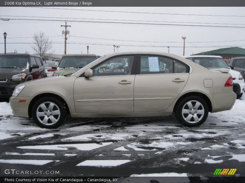 Light Almond Beige / Beige 2008 Kia Optima LX