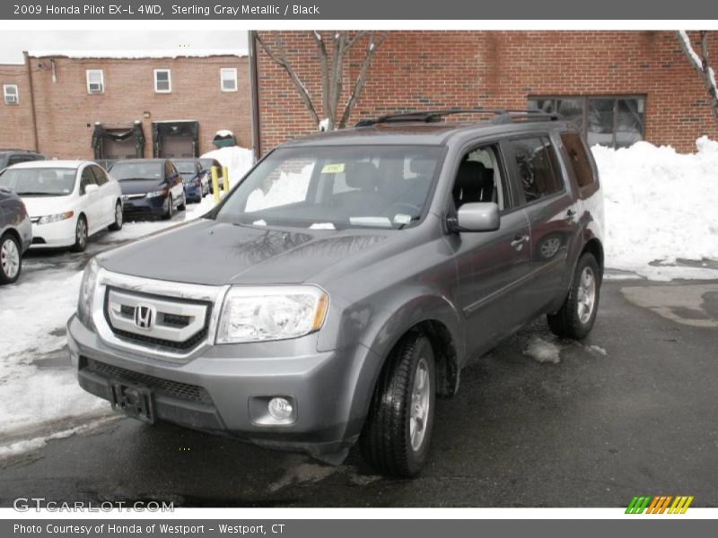 Sterling Gray Metallic / Black 2009 Honda Pilot EX-L 4WD