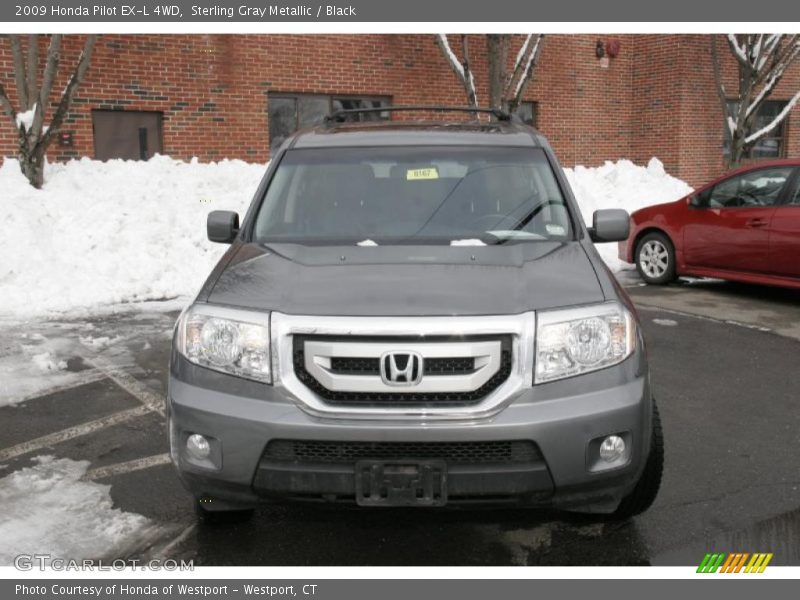 Sterling Gray Metallic / Black 2009 Honda Pilot EX-L 4WD