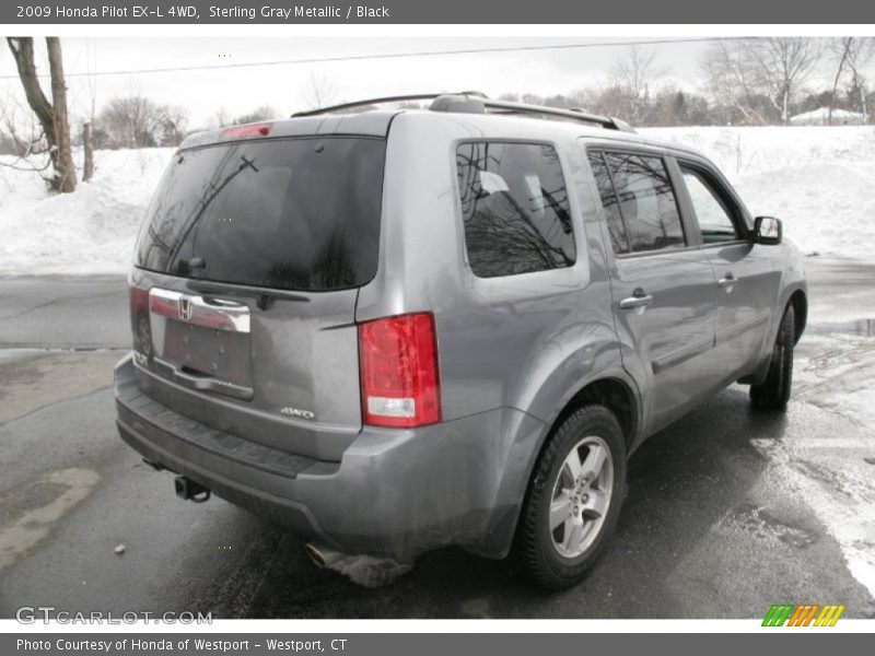 Sterling Gray Metallic / Black 2009 Honda Pilot EX-L 4WD