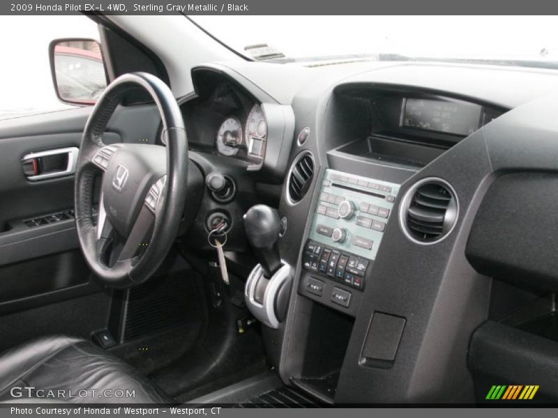 Sterling Gray Metallic / Black 2009 Honda Pilot EX-L 4WD