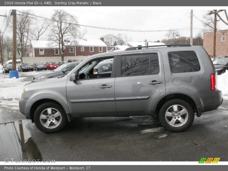 Sterling Gray Metallic / Black 2009 Honda Pilot EX-L 4WD