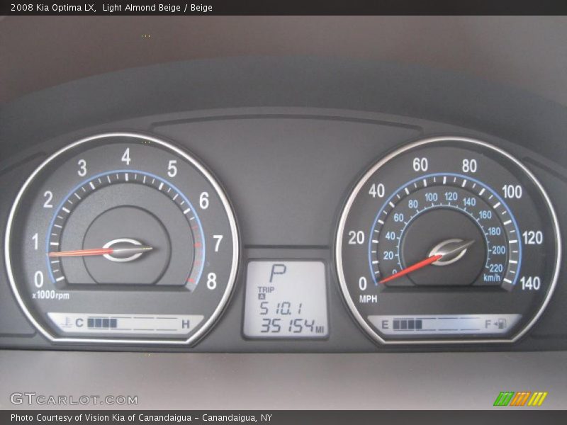 Light Almond Beige / Beige 2008 Kia Optima LX