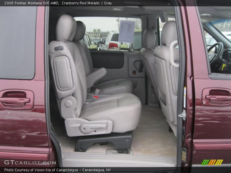 Cranberry Red Metallic / Gray 2006 Pontiac Montana SV6 AWD
