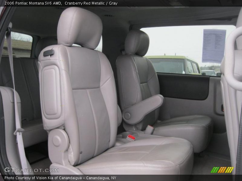 Cranberry Red Metallic / Gray 2006 Pontiac Montana SV6 AWD