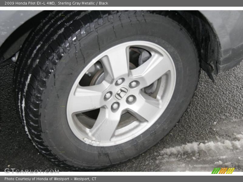 Sterling Gray Metallic / Black 2009 Honda Pilot EX-L 4WD