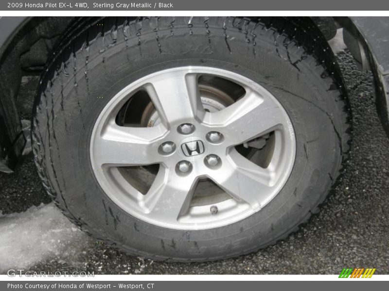 Sterling Gray Metallic / Black 2009 Honda Pilot EX-L 4WD