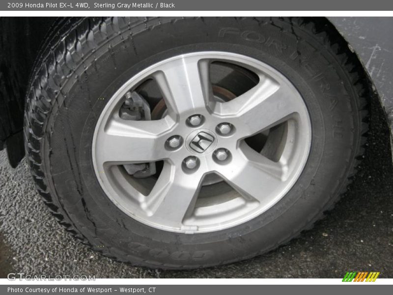 Sterling Gray Metallic / Black 2009 Honda Pilot EX-L 4WD