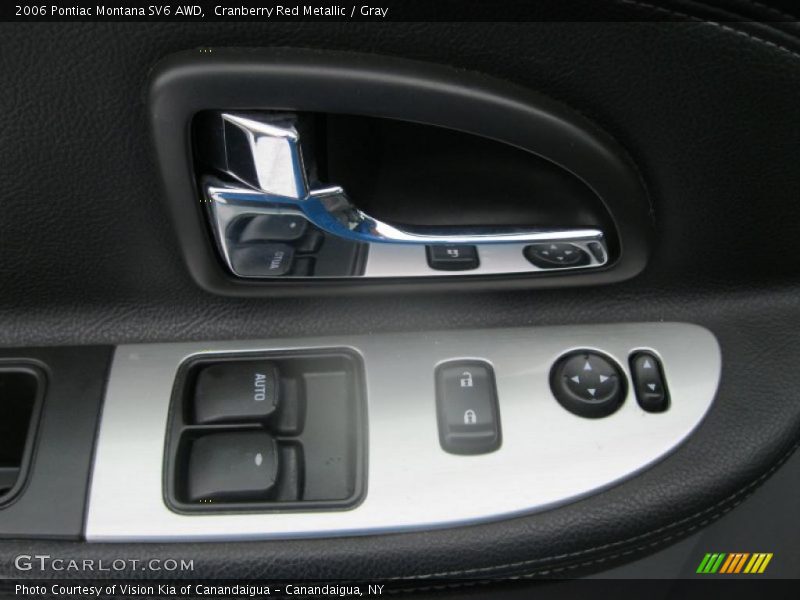 Cranberry Red Metallic / Gray 2006 Pontiac Montana SV6 AWD