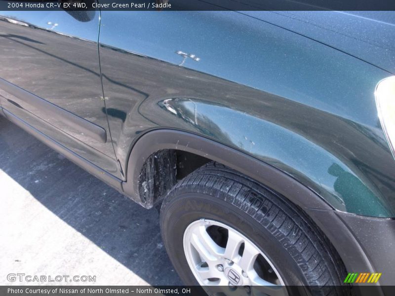 Clover Green Pearl / Saddle 2004 Honda CR-V EX 4WD