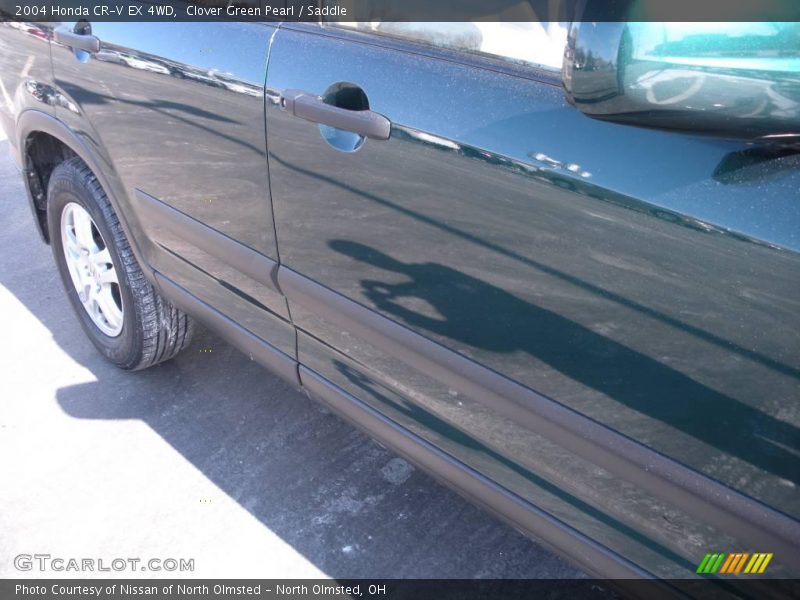 Clover Green Pearl / Saddle 2004 Honda CR-V EX 4WD