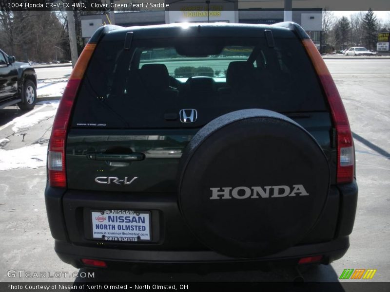 Clover Green Pearl / Saddle 2004 Honda CR-V EX 4WD