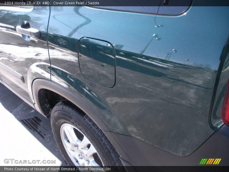 Clover Green Pearl / Saddle 2004 Honda CR-V EX 4WD