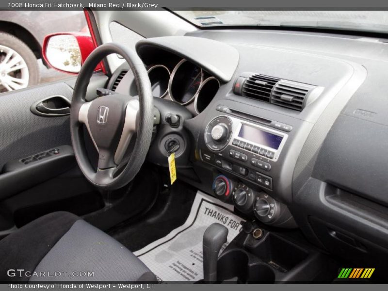 Milano Red / Black/Grey 2008 Honda Fit Hatchback