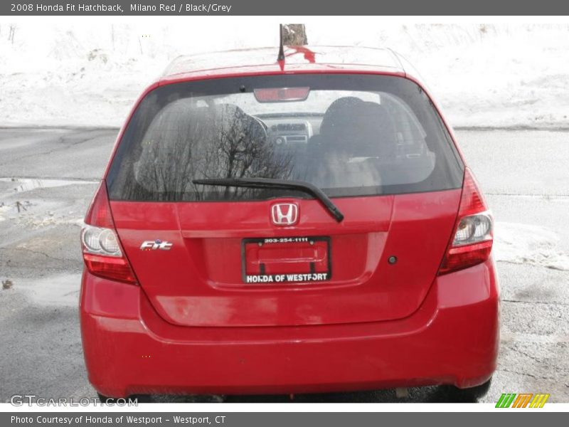 Milano Red / Black/Grey 2008 Honda Fit Hatchback