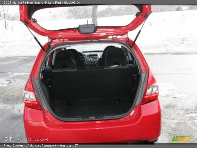Milano Red / Black/Grey 2008 Honda Fit Hatchback