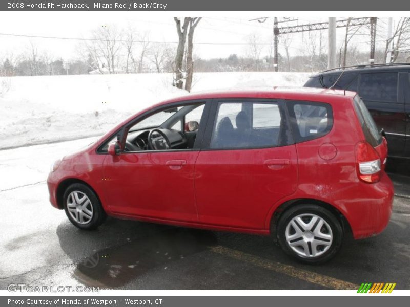 Milano Red / Black/Grey 2008 Honda Fit Hatchback