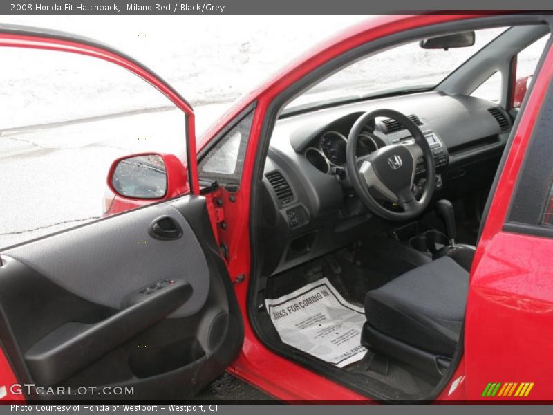 Milano Red / Black/Grey 2008 Honda Fit Hatchback