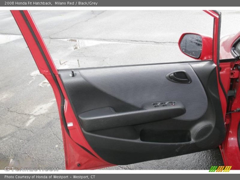 Milano Red / Black/Grey 2008 Honda Fit Hatchback