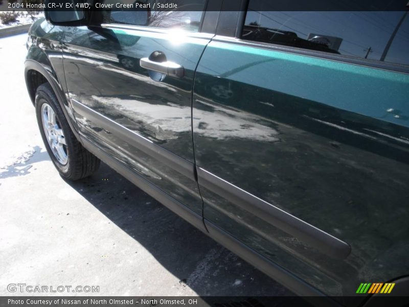 Clover Green Pearl / Saddle 2004 Honda CR-V EX 4WD